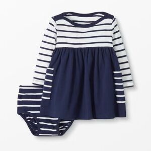 Navy and White Striped Baby Dress Set Hanna Andersson